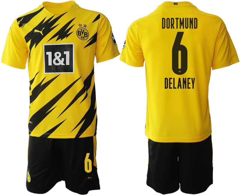 2020-21 Dortmund 6 DELANEY Home Soccer Jersey